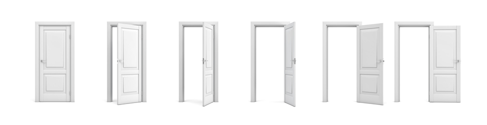 Image of different size door frames