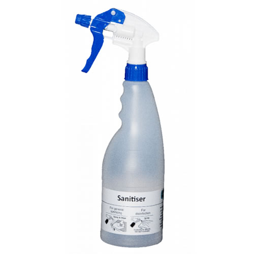Refillable outlet spray bottle