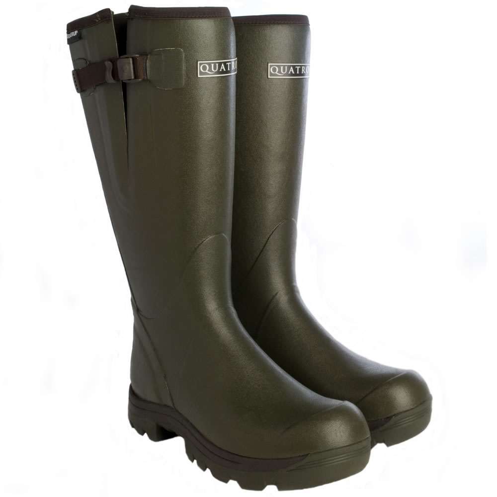 Skellerup Quatro Sport Insulated Green Wellingtons