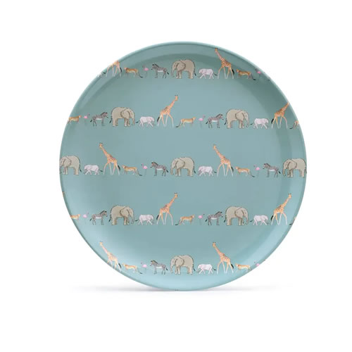 Bees Melamine Dinner Plate by Sophie Allport