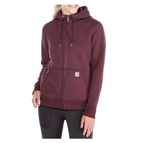 Carhartt Clarksburg Full Zip Hoodie Fudge Heather