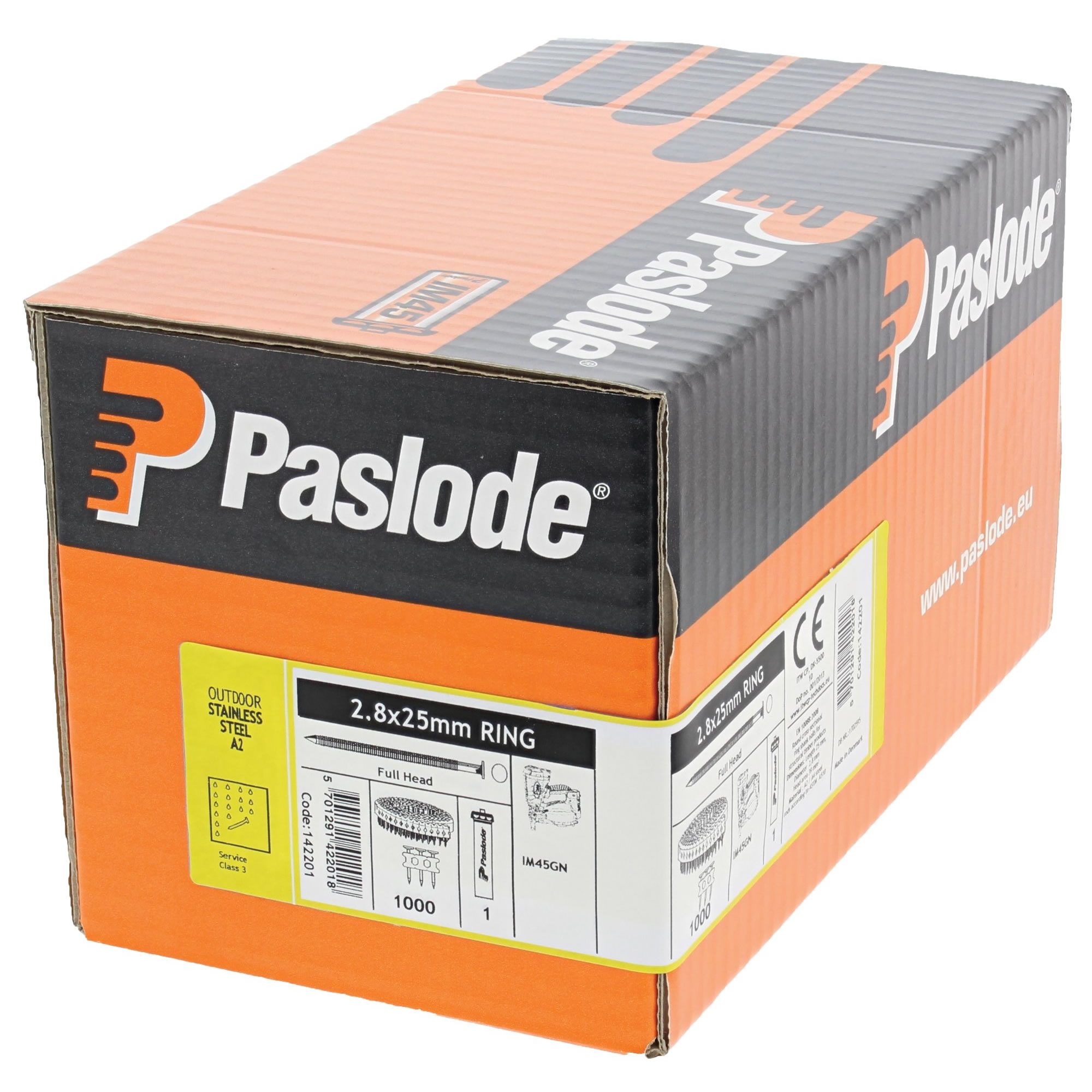 Paslode stainless steel sales ring shank nails