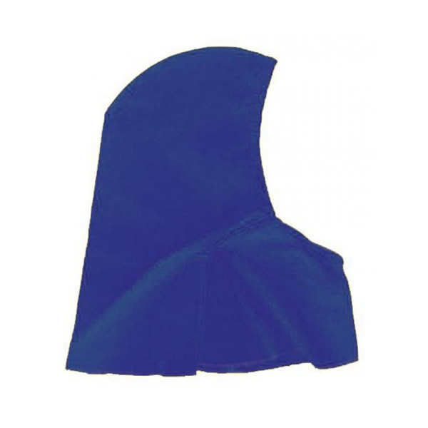 SWP Flame Retardent Navy Blue Proban Hood with Cape Welding Caps Highland Industrial Supplies