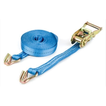 50mm White Ratchet Strap With Claw Hooks — Jackson Handling Ltd